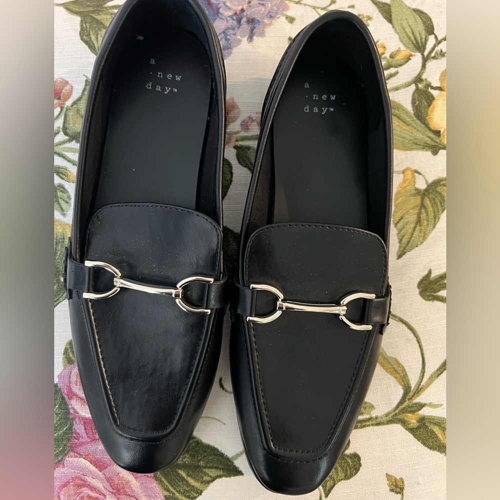 A New Day Women's Black Loafers